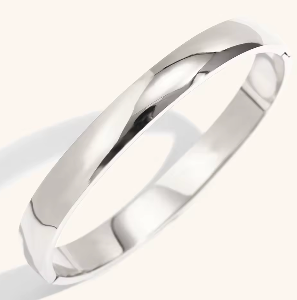 Sofia-Hinge Bangle 14K Gold  Waterproof- PVD plated
