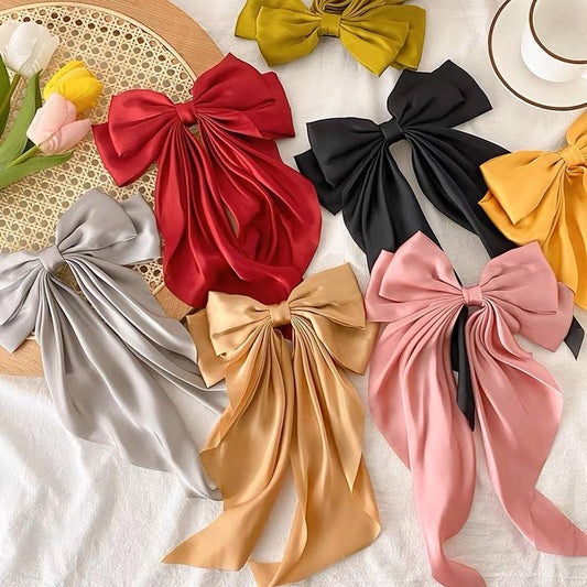 SIMPLE TEMPERAMENT BOW HAIR CLIP - NINEXIS