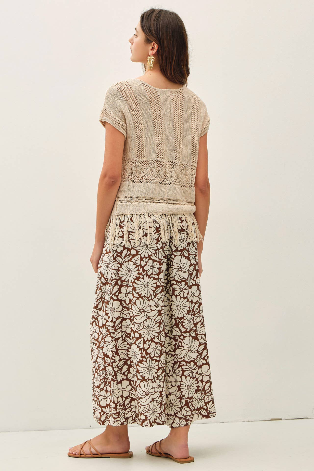 Be Cool - BLOOM WIDE LEG CROPPED PANTS