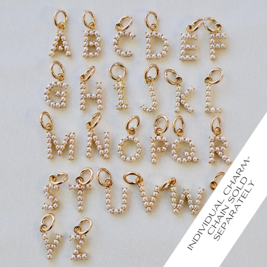 Katie Waltman Jewelry - Pearl Initial Charm
