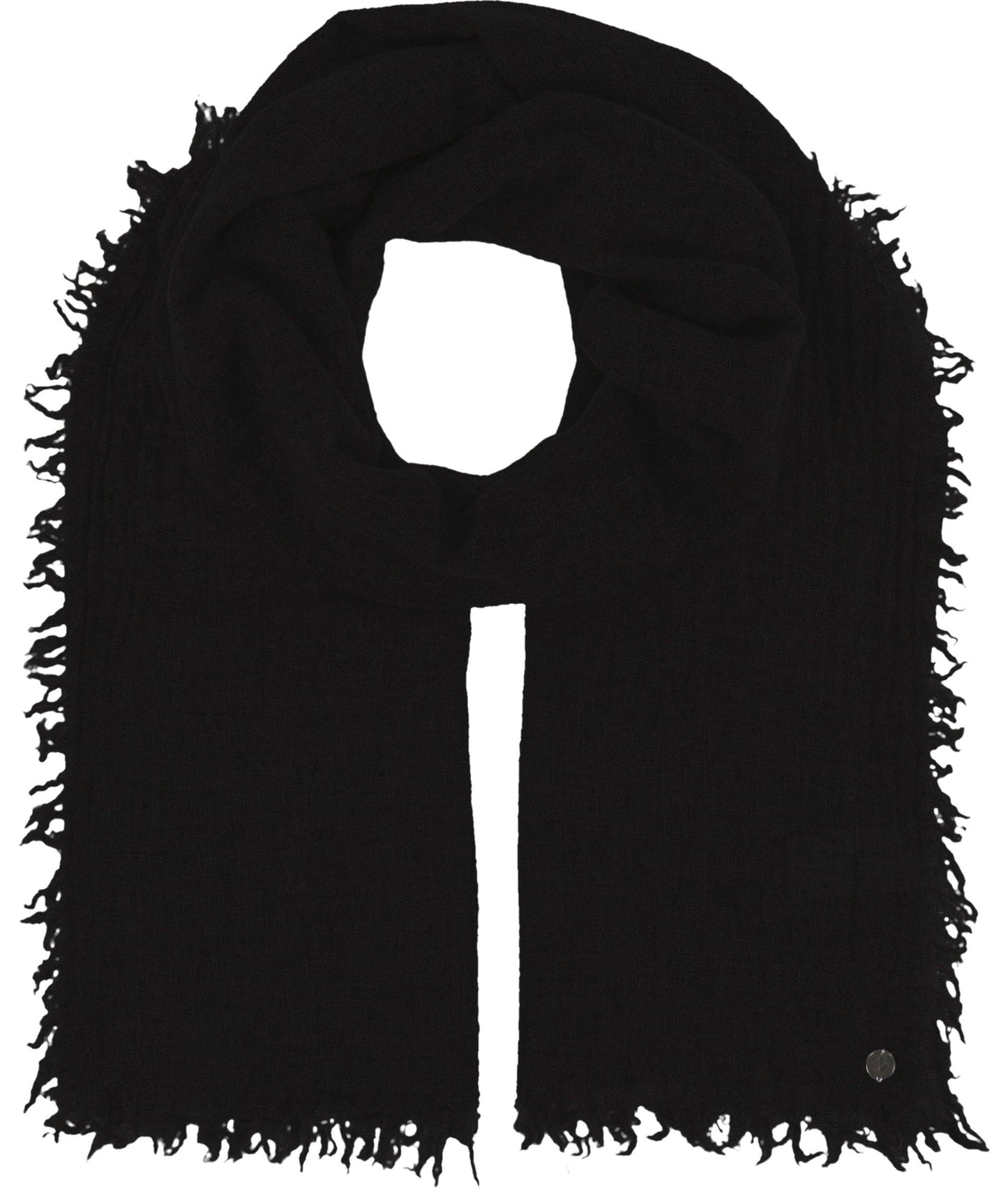 FRAAS - The Scarf Company - Lightweight Wool Solid Fringe Wrap