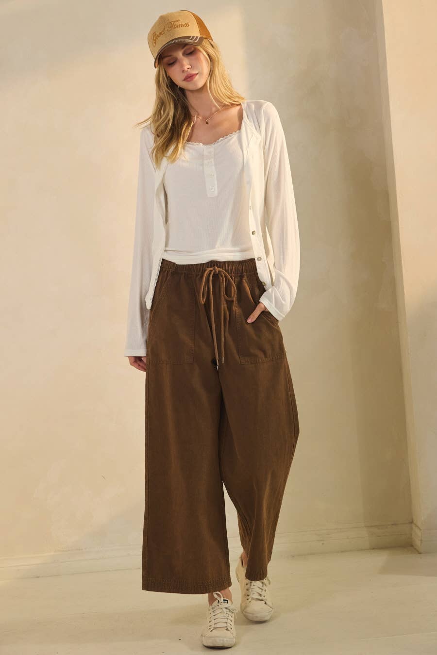 Oddi - Wide-leg Acid Washed Pants