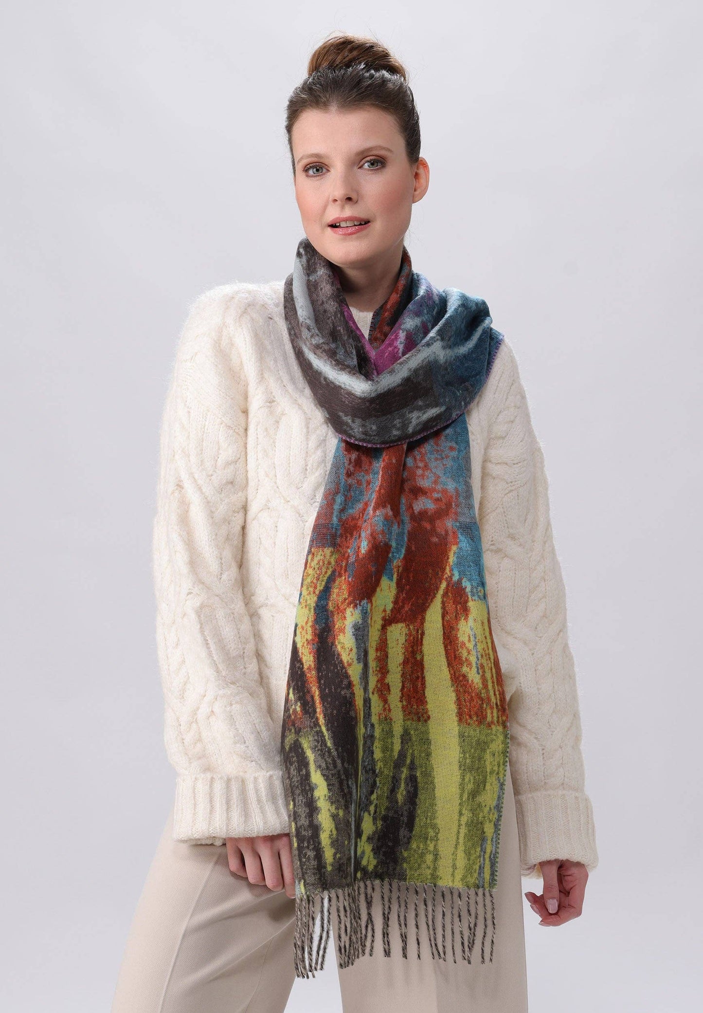 FRAAS - The Scarf Company - Rainbow Brushes Cashmink® Scarf