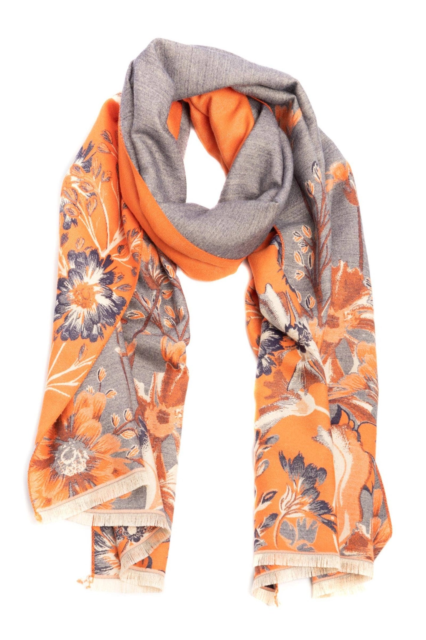 SAACHI - Reversible Floral Oversized Scarf