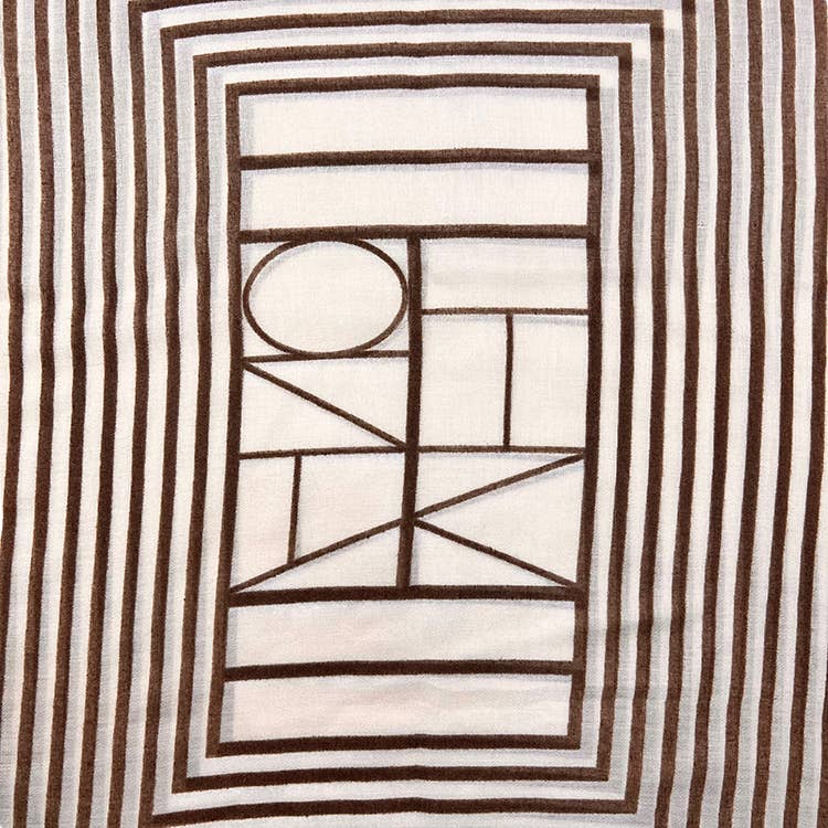 London Scarves - Geometric Printed Scarf - Rectangle Print