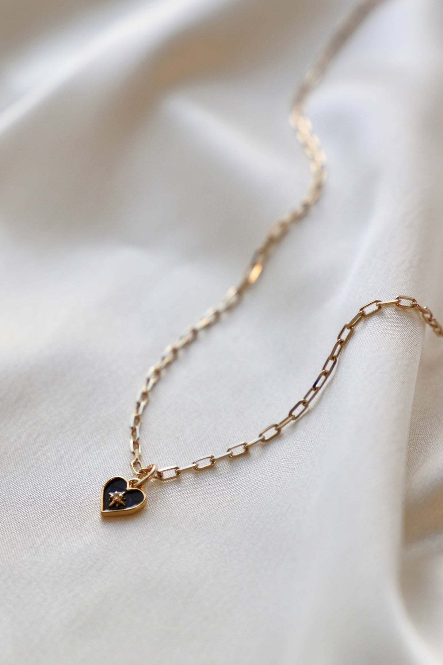 Katie Waltman Jewelry - BLACK HEART NECKLACE