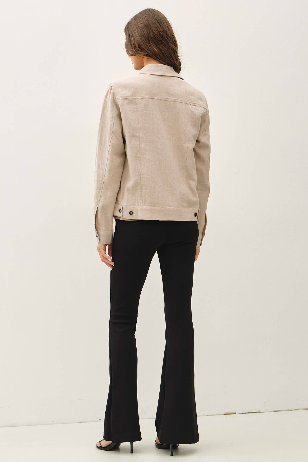 Be Cool - LIGHTWEIGHT LINEN BLEND BUTTONED JACKET