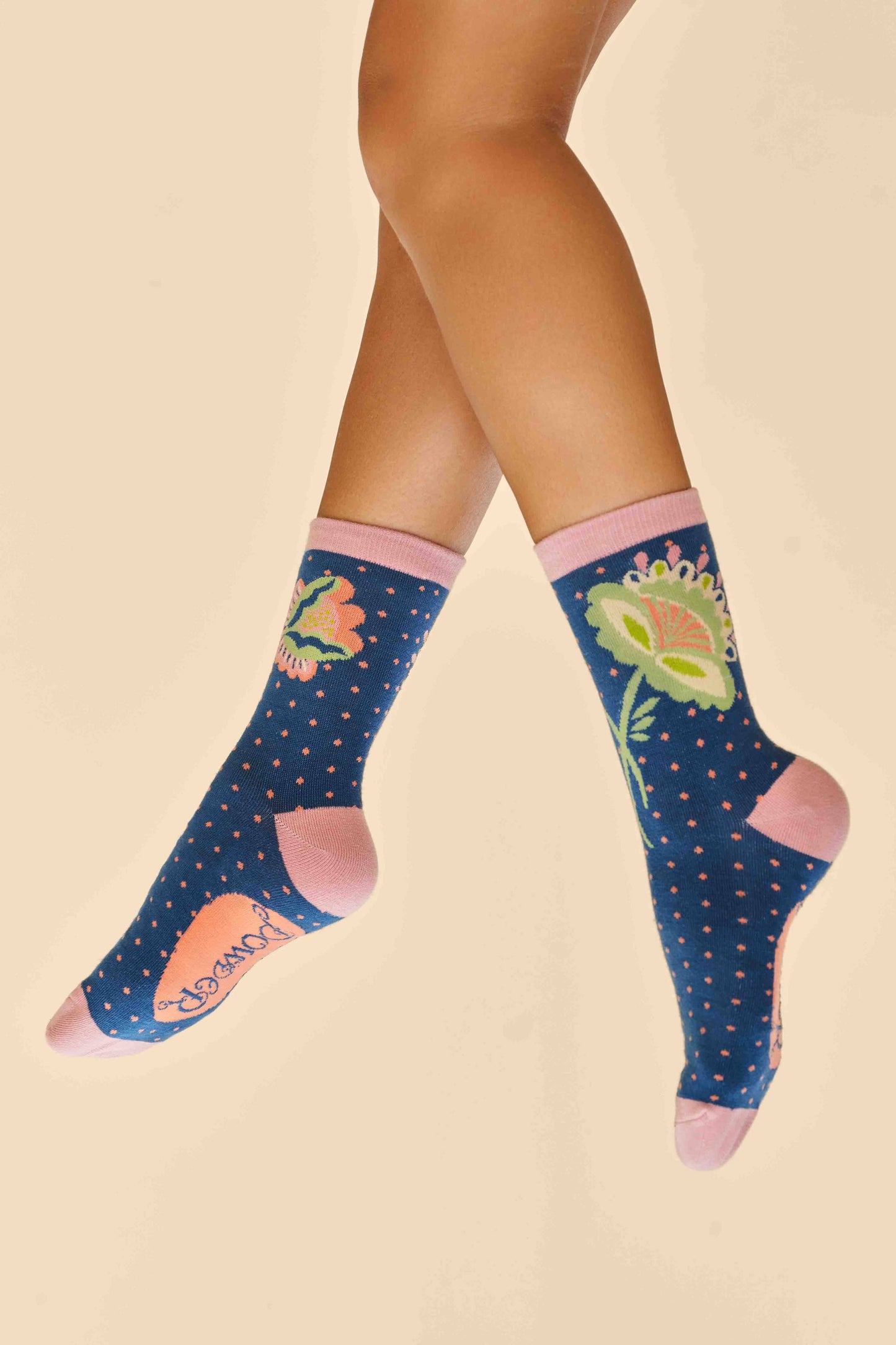 Powder Design inc - US - Scandinavian Stems Ankle Socks - Navy