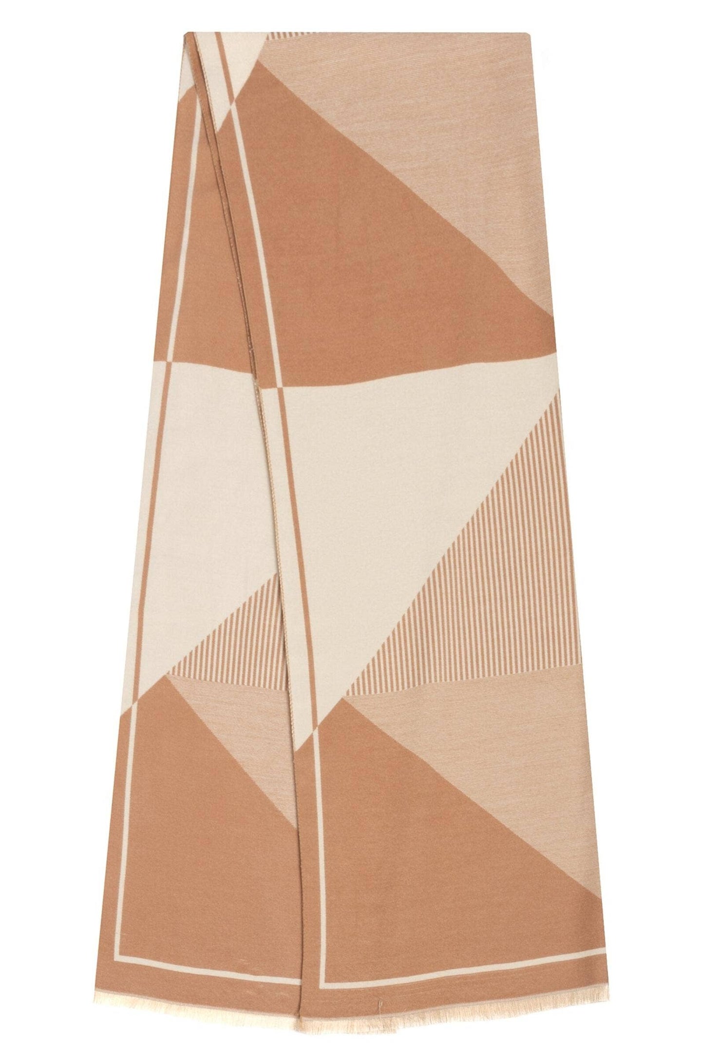 SAACHI - Geometric Striped Reversible Scarf