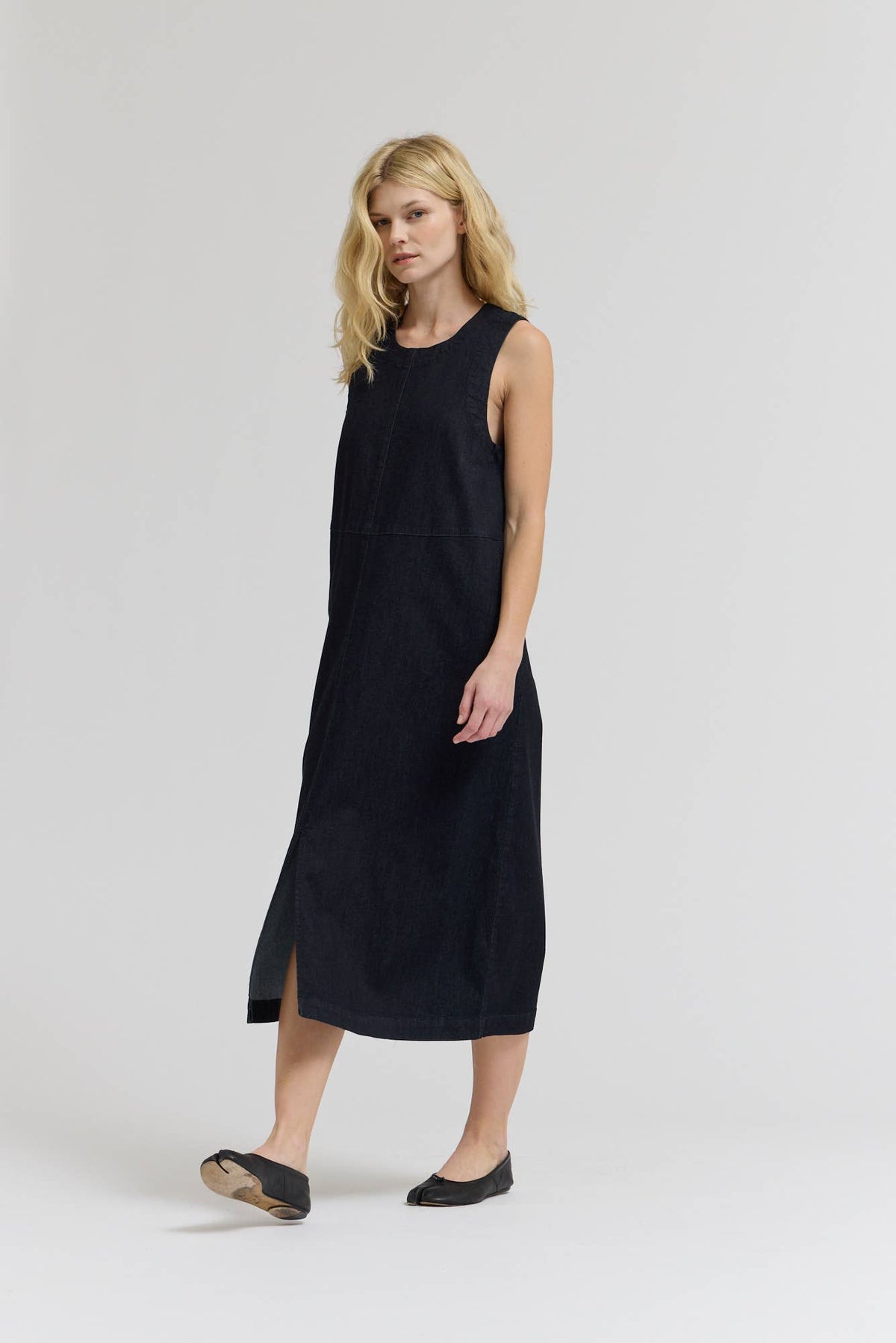 Grade & Gather - 61263BD - DENIM COLUMN DRESS