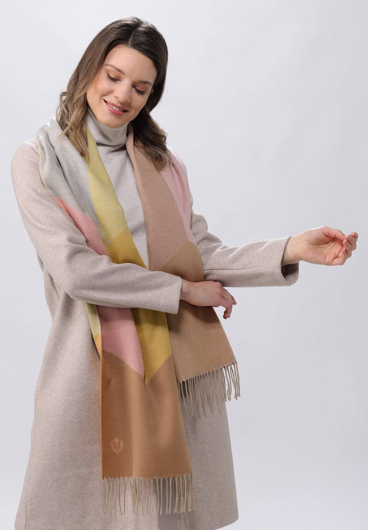 FRAAS - The Scarf Company - Chevron Color Block Cashmink® Scarf