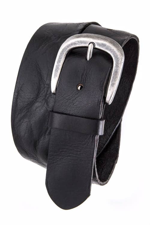 Rope & Spurs - Simple Buckle Top Grain Leather Belt