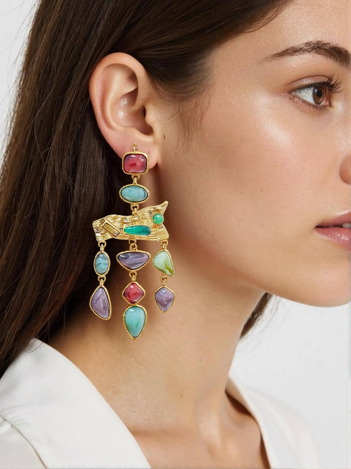 Sienna Drop Earring- 18K gold Drop Dangle Earrings