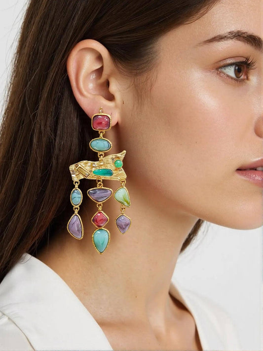 Sienna Drop Earring- 18K gold Drop Dangle Earrings