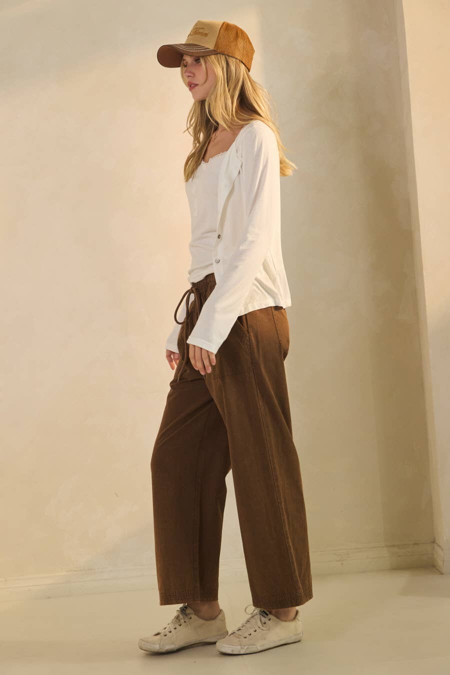 Oddi - Wide-leg Acid Washed Pants