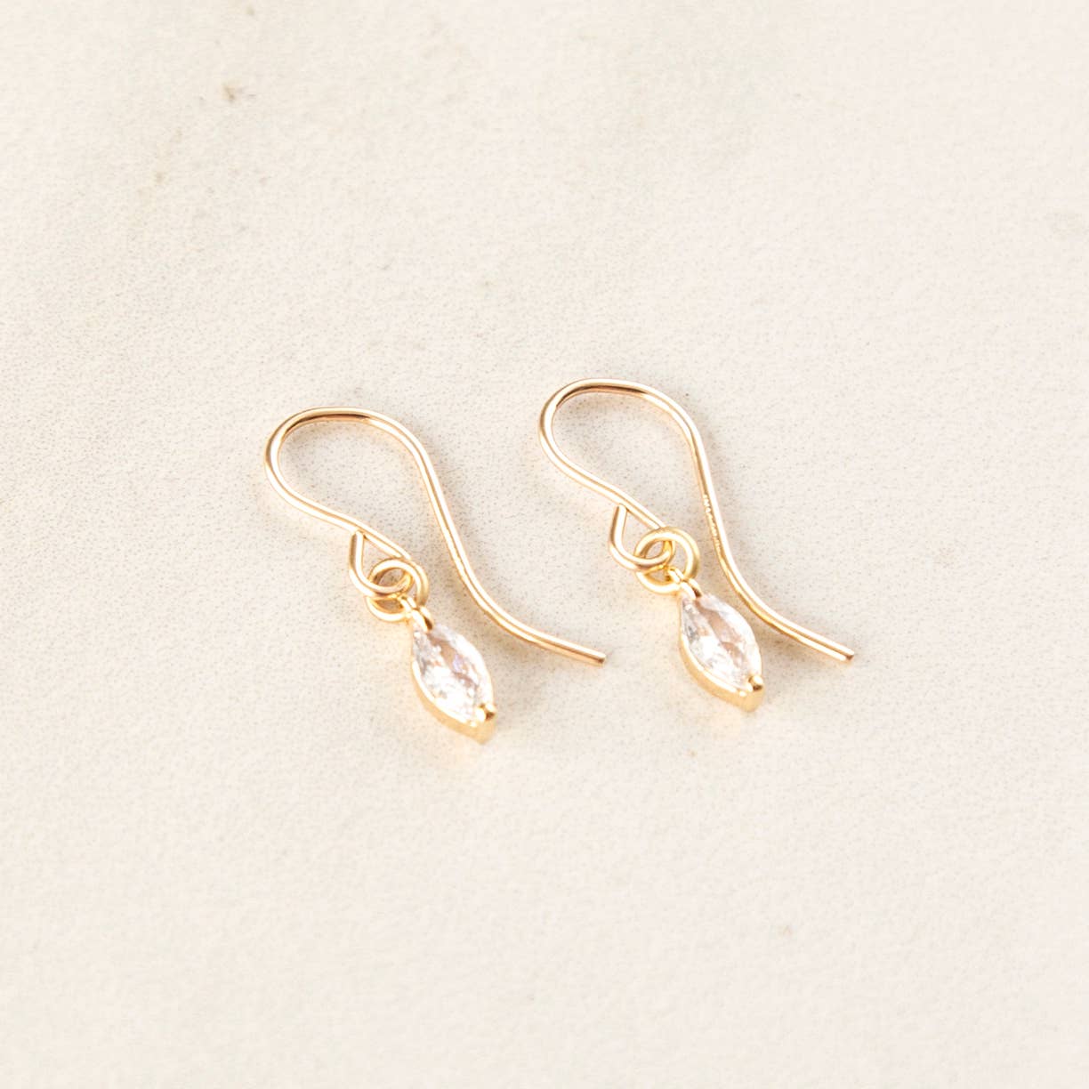 Stowaway Jewelry - Tiny Crystal Marquis Earrings