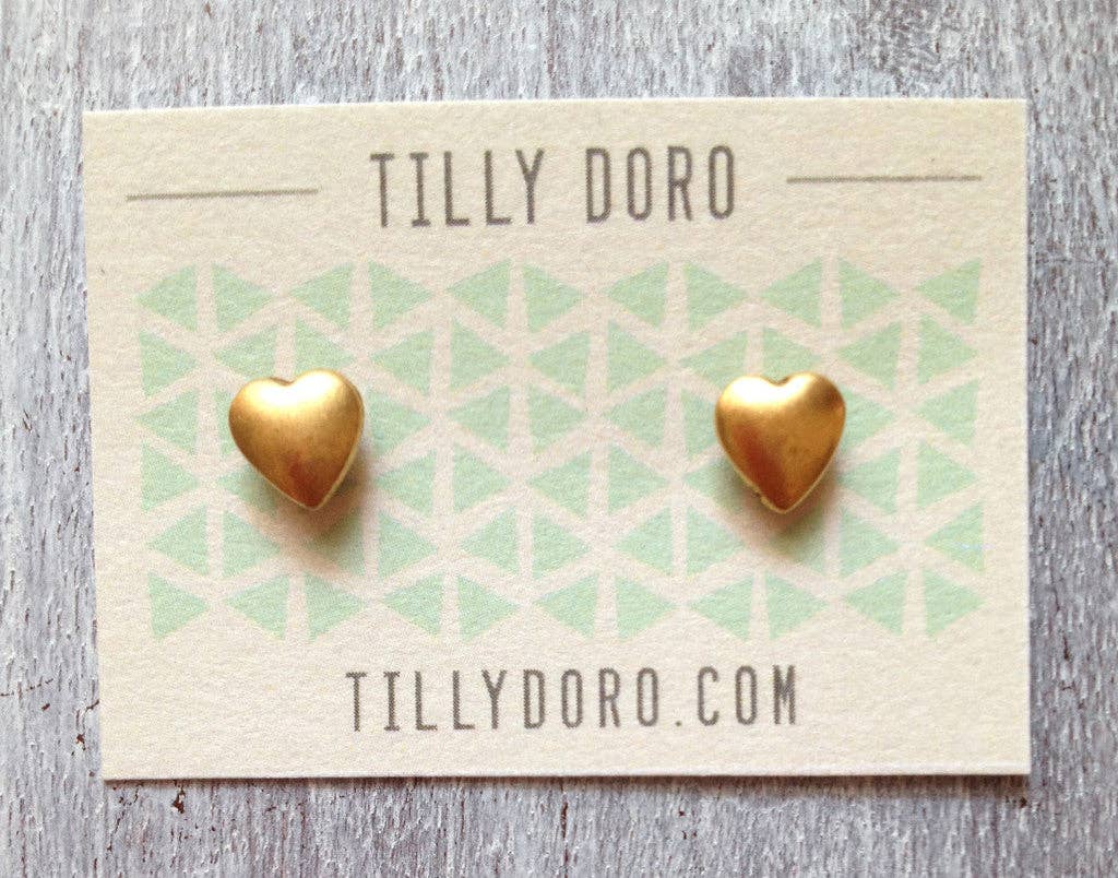 Tilly Doro - Heart Stud Earrings