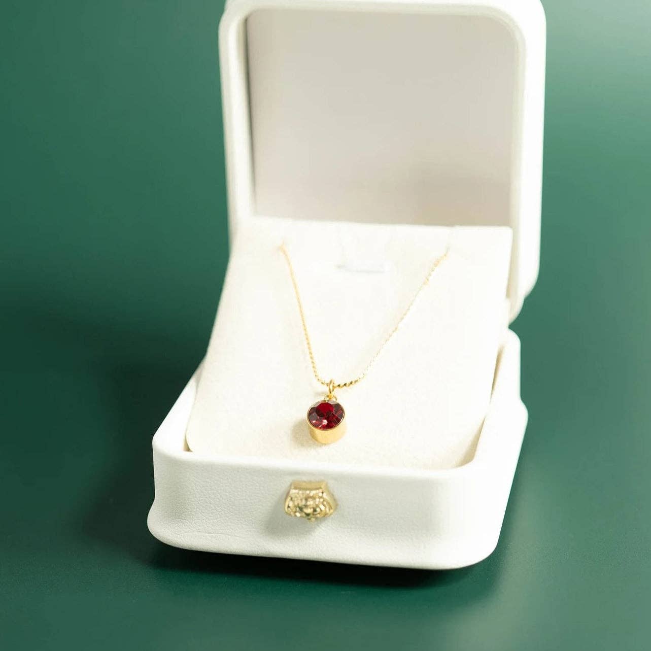 18K Gold PVD Round Birthstone Charm (8mm)