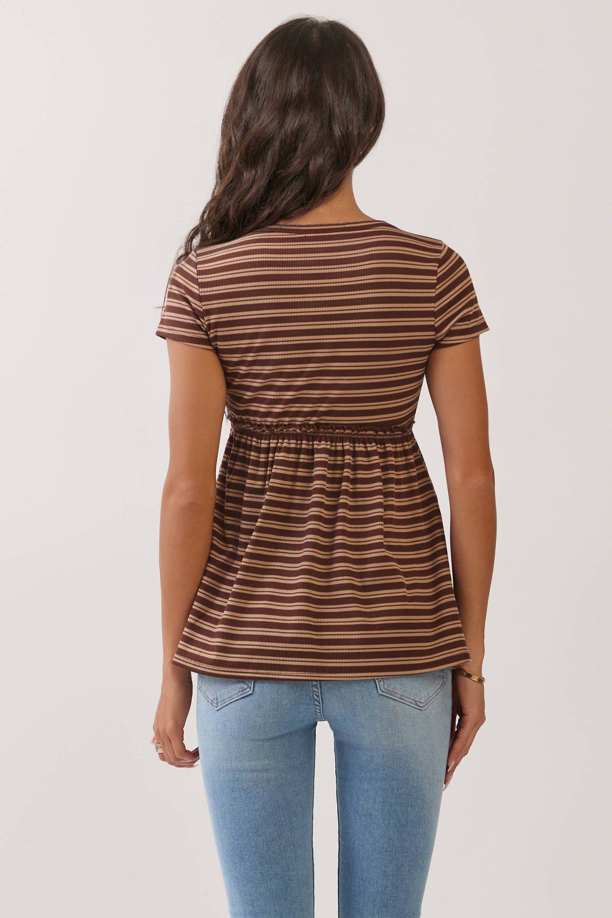 SURPLUS EMPIRE BABYDOLL SHORT SLEEVE TOP - Heart & Hips