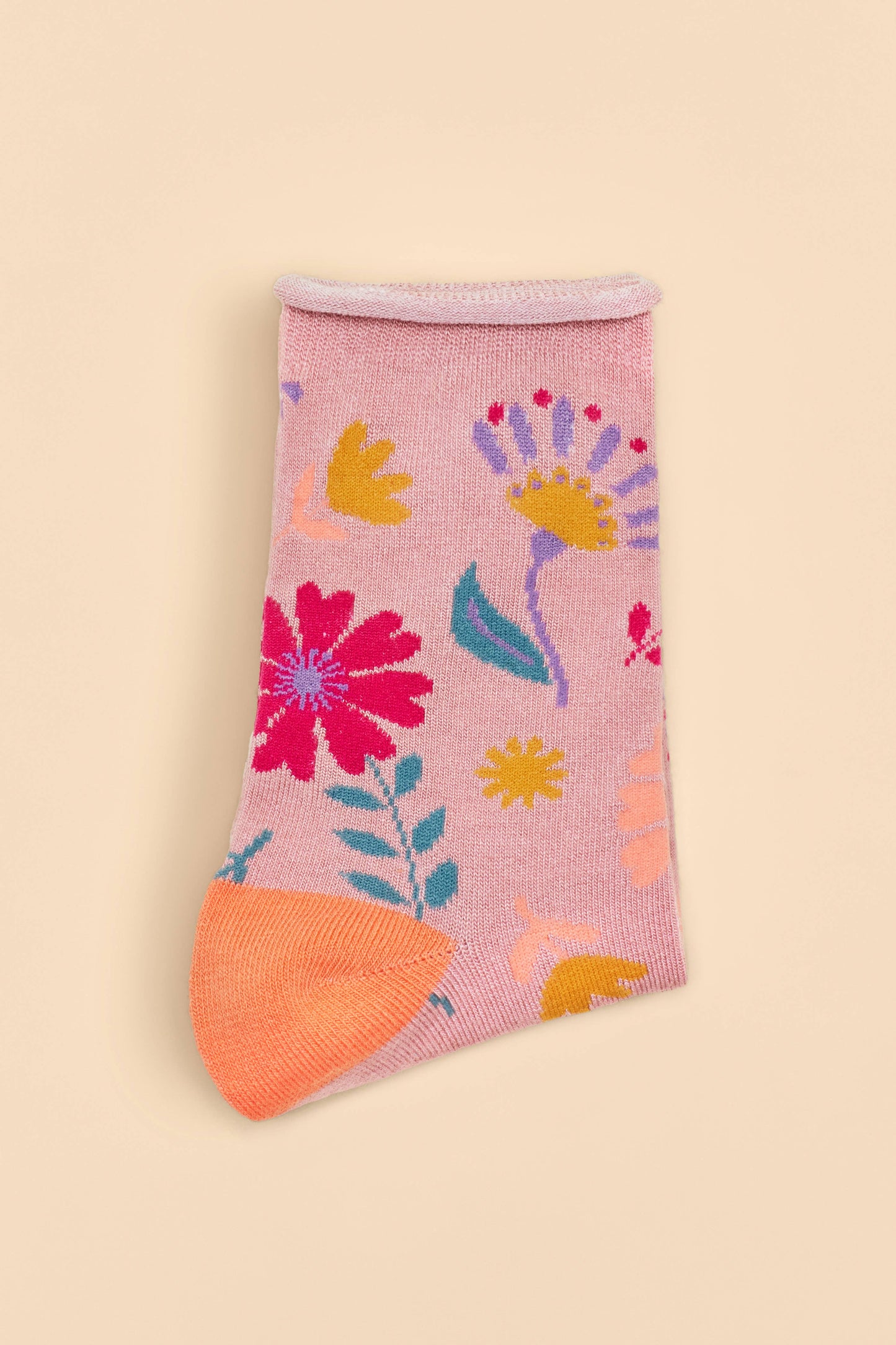 Powder Design inc - US - Watercolour Flowers Ankle Socks - Petal