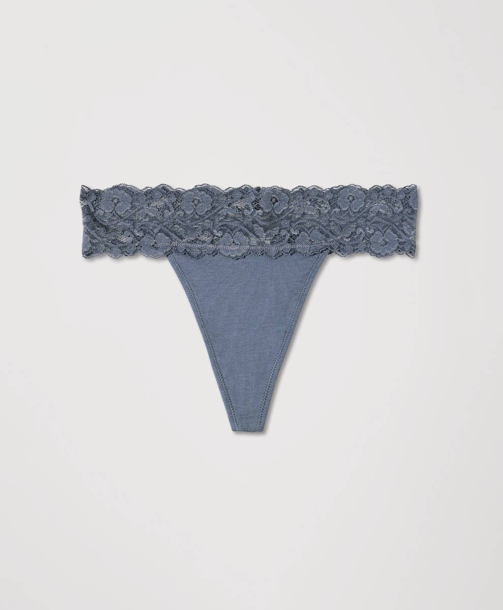 Women's Lace Waist Thong