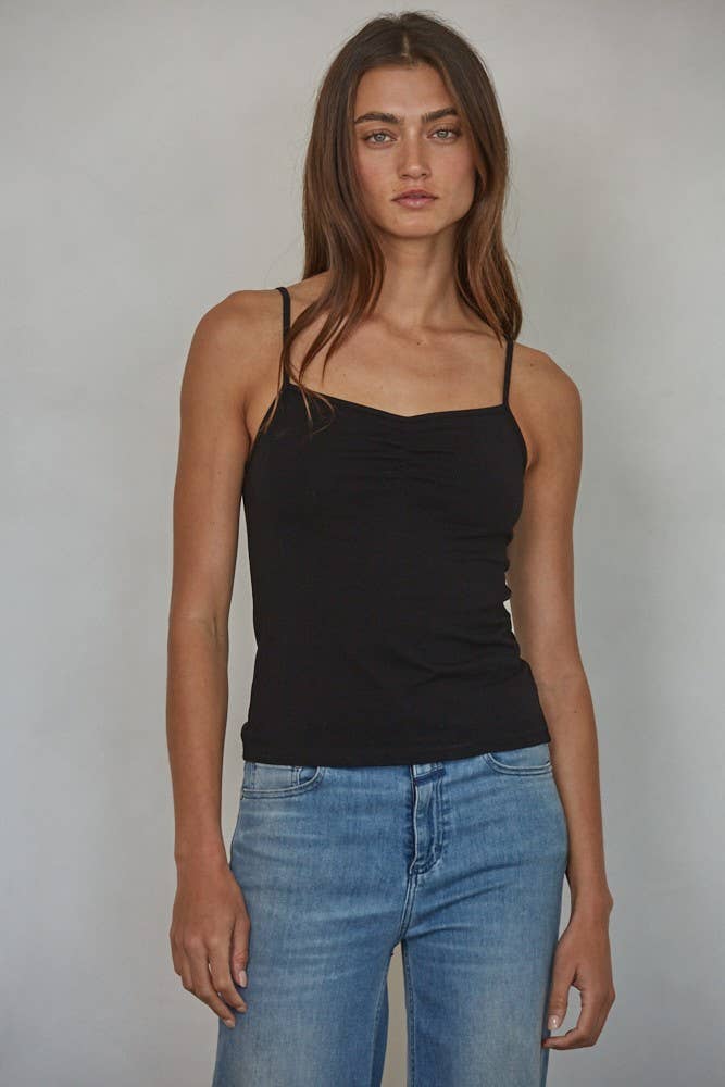 By Together - L8502 | Knit Cotton Spandex Jersey V-Neck Cami Top