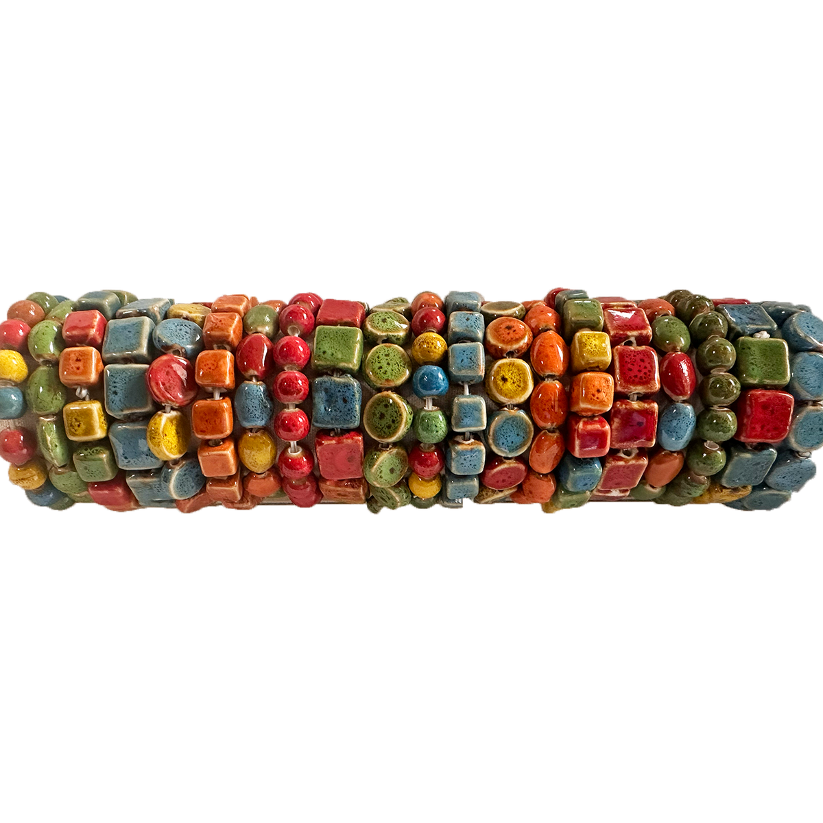 Rainbow Clay Bead Stretch Bracelets - Solid and Multi Color