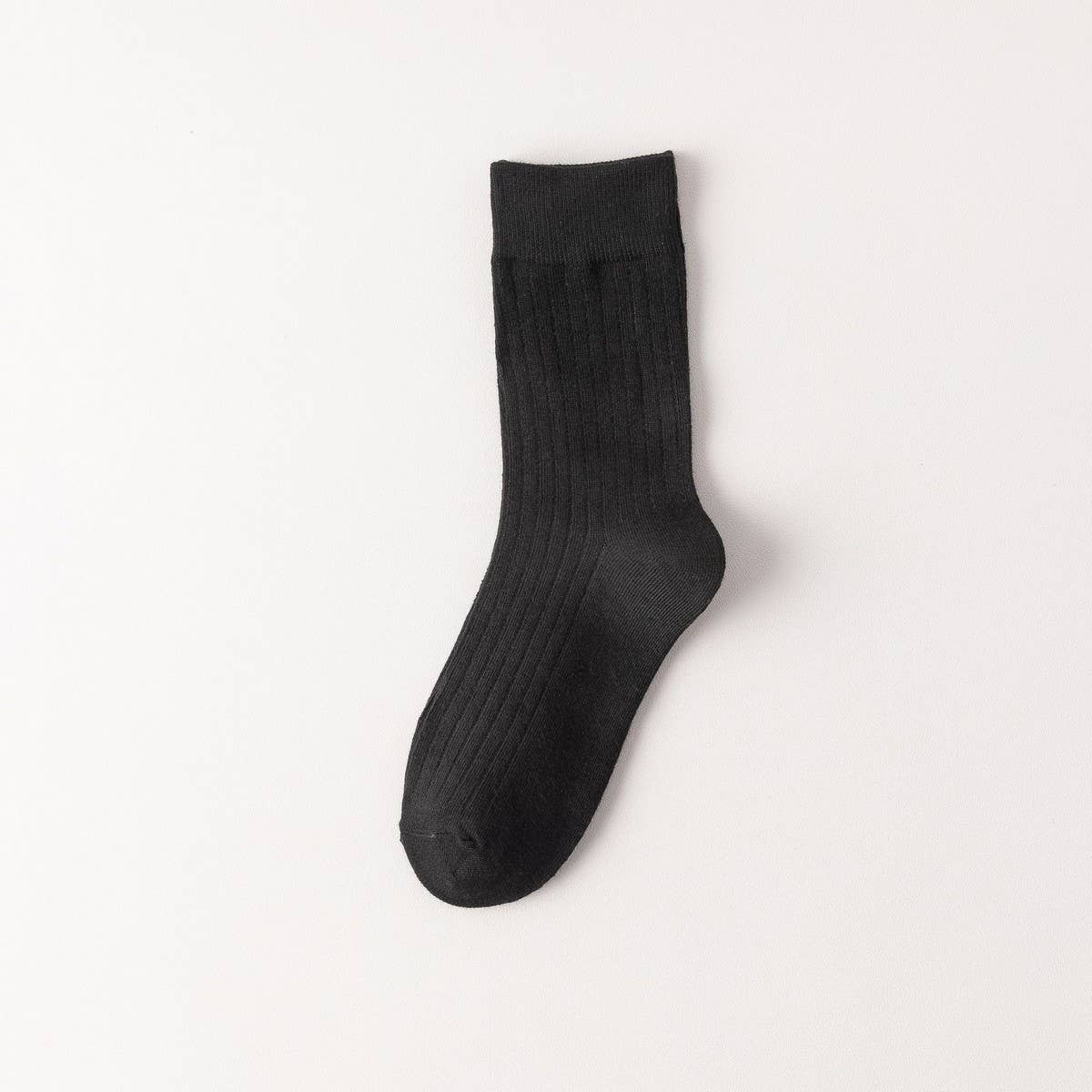 WOMEN SOLID COTTON SLOUCH CREW SOCKS - NINEXIS