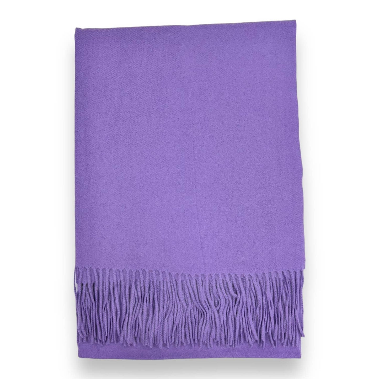 London Scarves - Classic Plain Cashmere Blend with Tassels