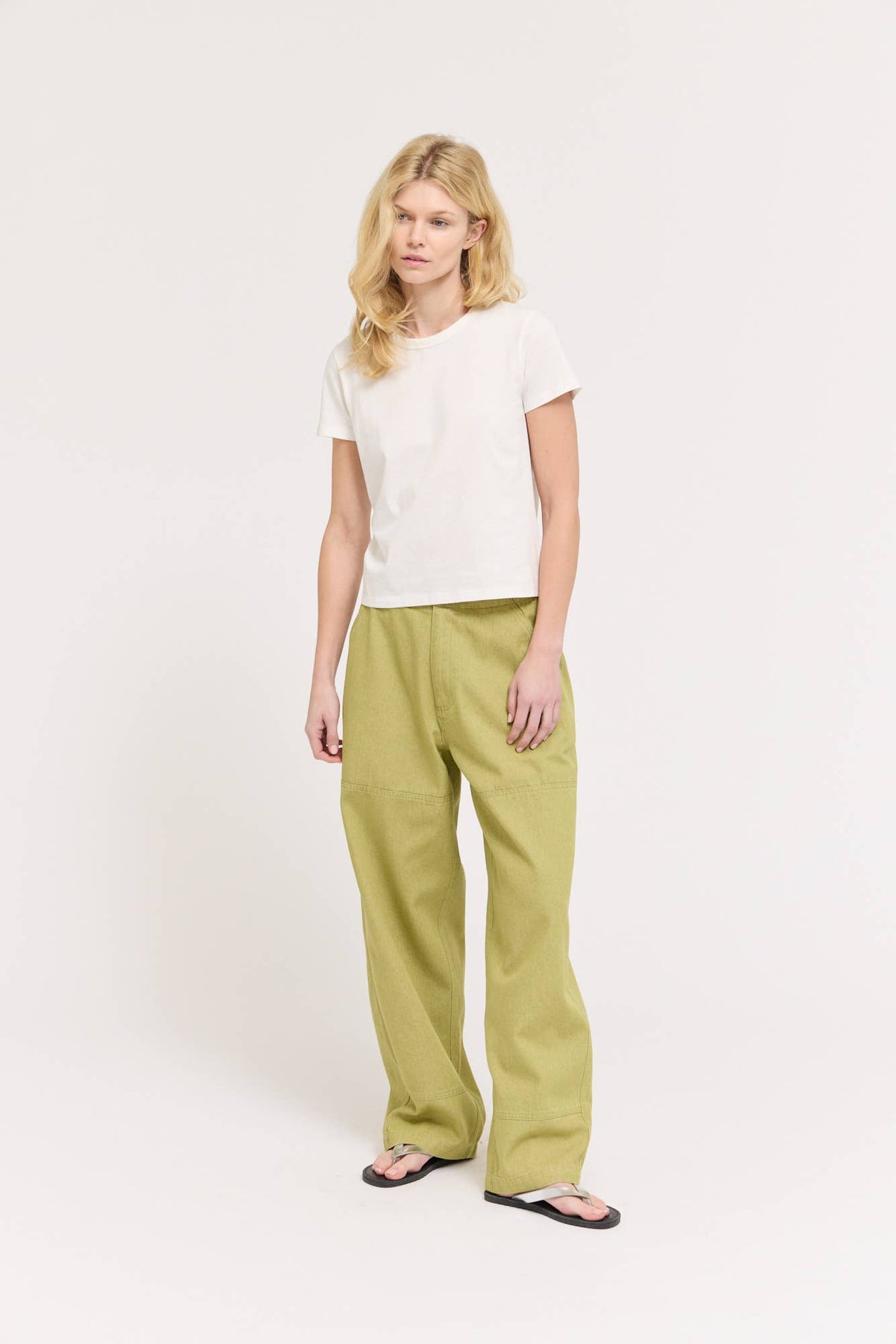 Grade & Gather - 50727AD - HIGH RISE BALLON FIT DENIM PANTS