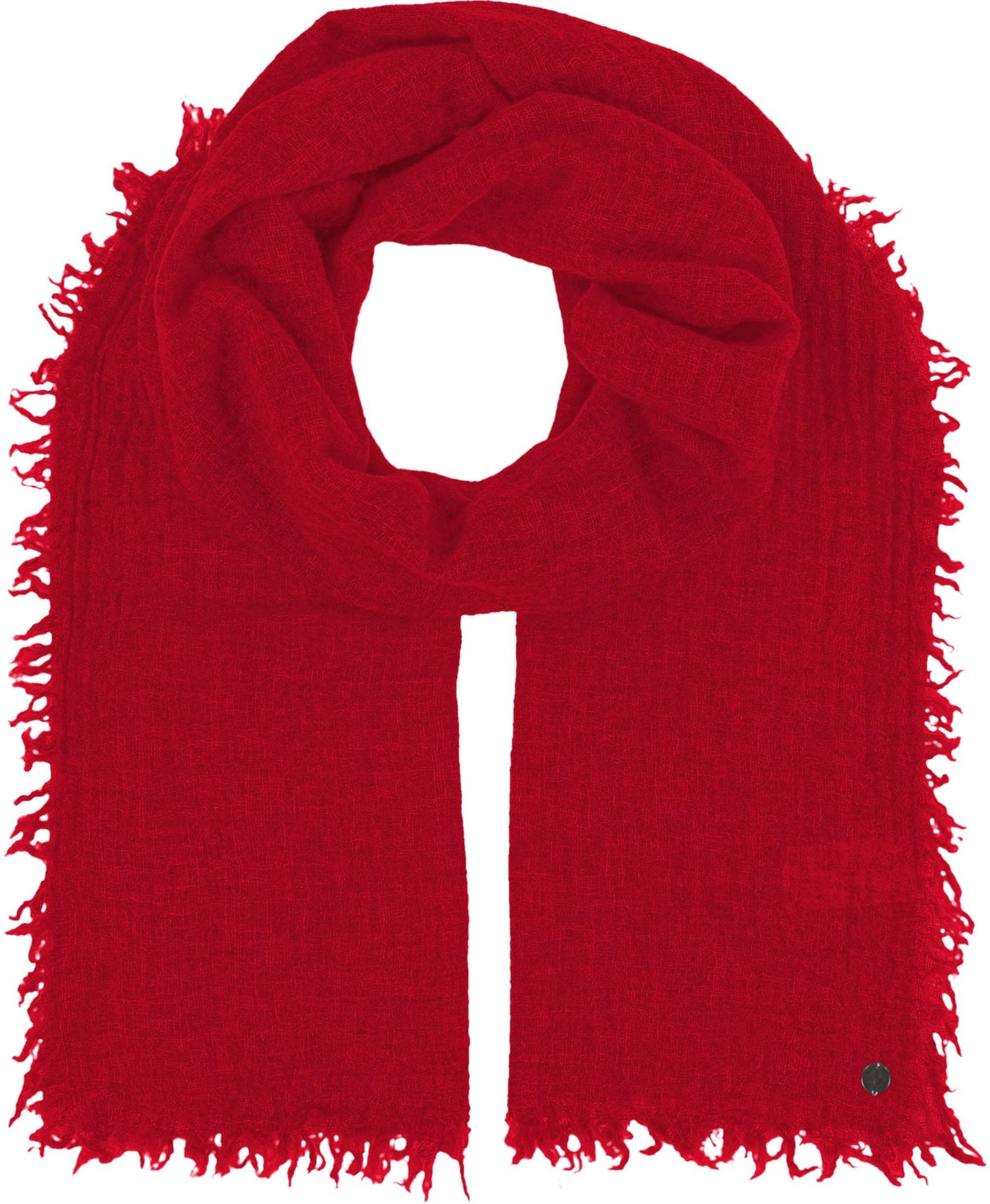 FRAAS - The Scarf Company - Lightweight Wool Solid Fringe Wrap