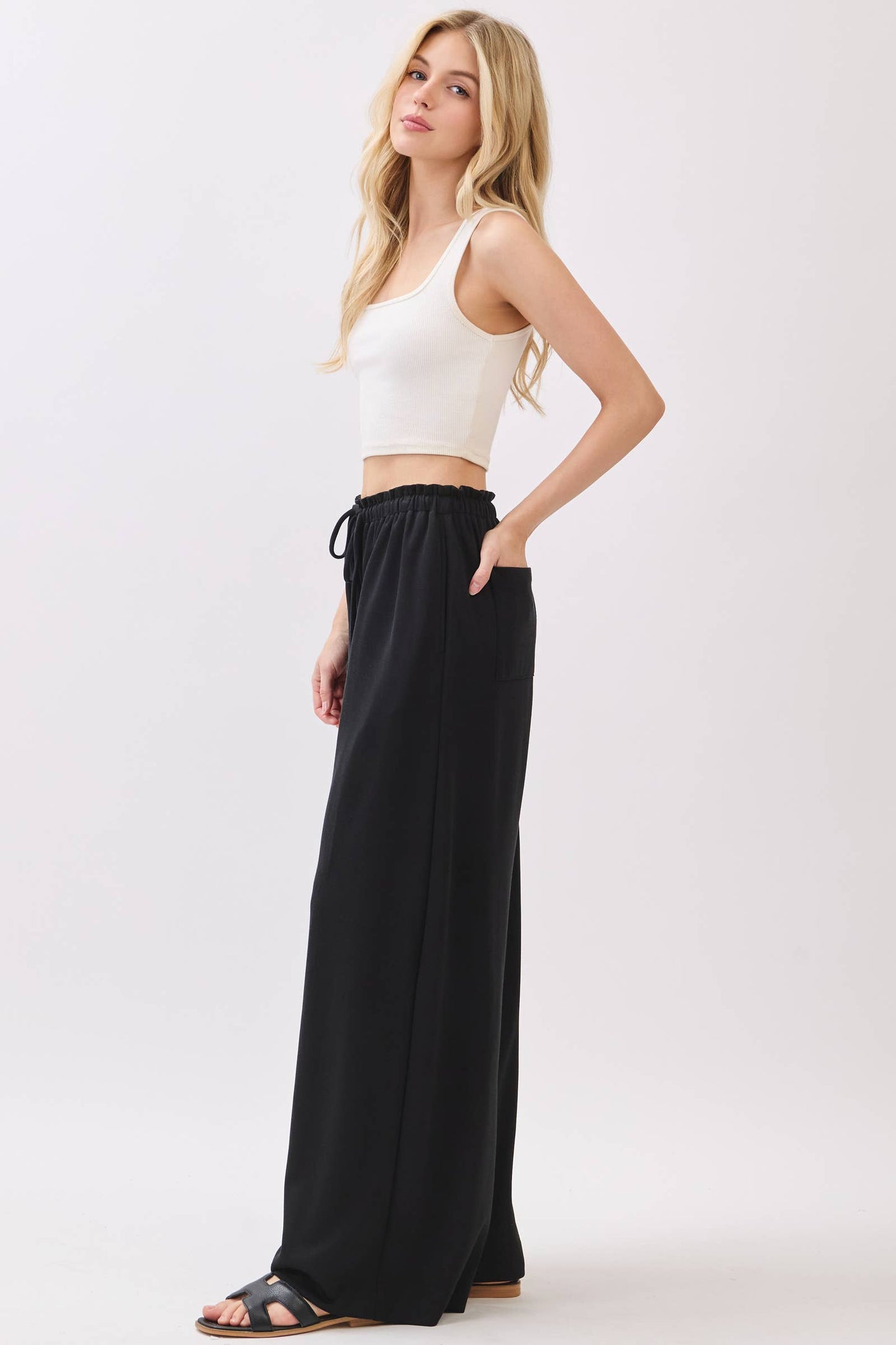 Solid Wide Leg Pants - Final Touch