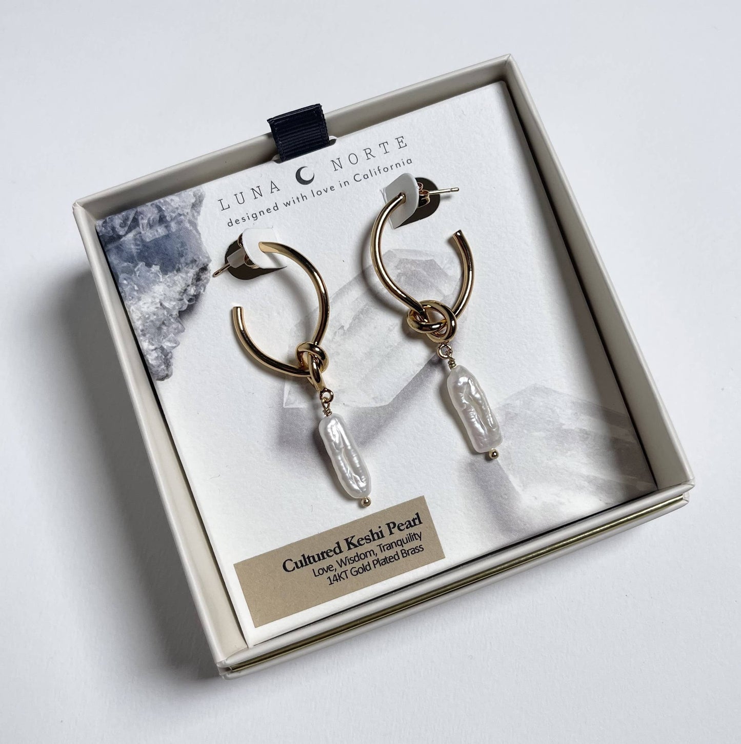 Luna Norte - Keshi Pearl Earrings