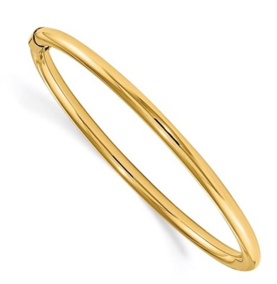 Sofia-Hinge Bangle 14K Gold  Waterproof- PVD plated