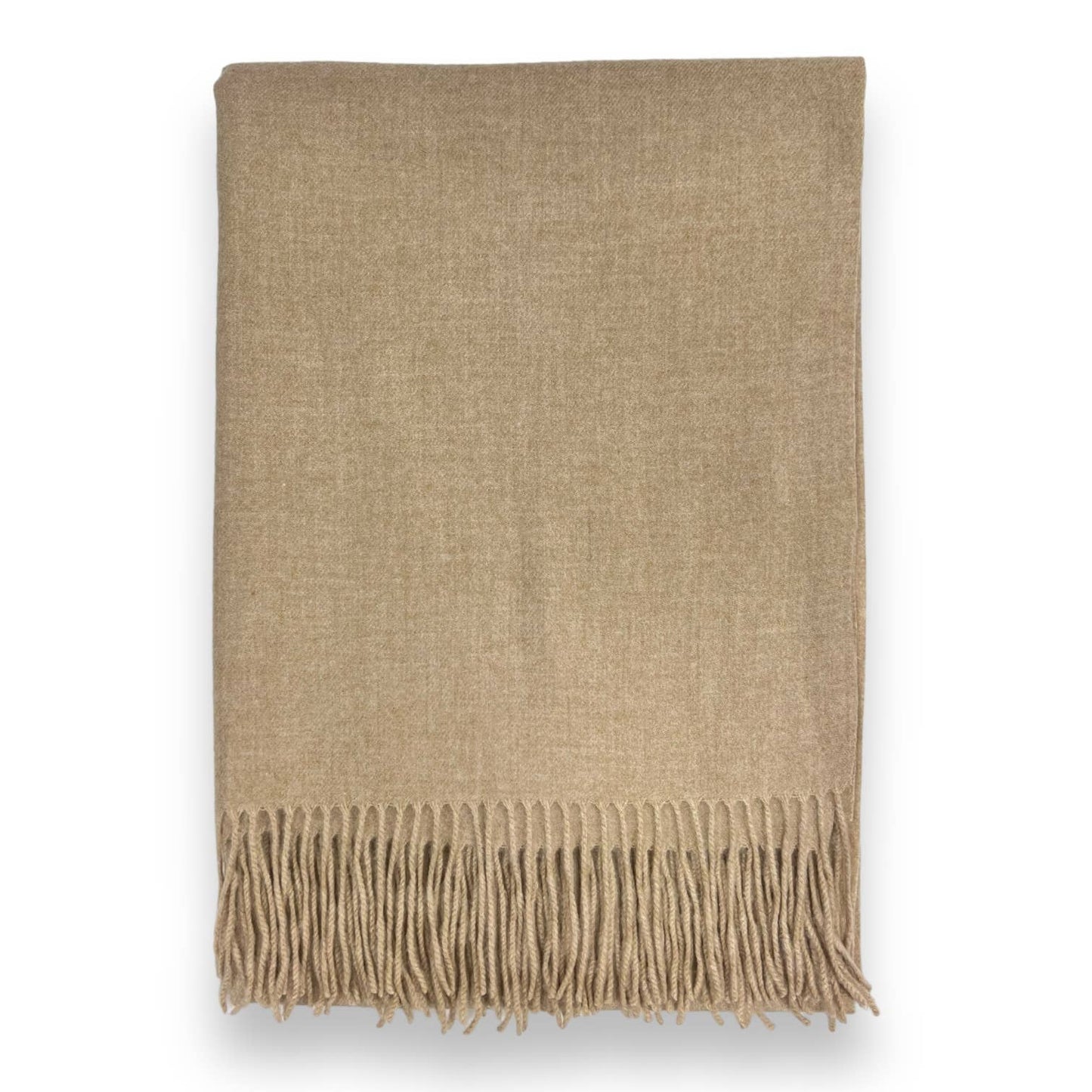 London Scarves - Classic Plain Cashmere Blend with Tassels