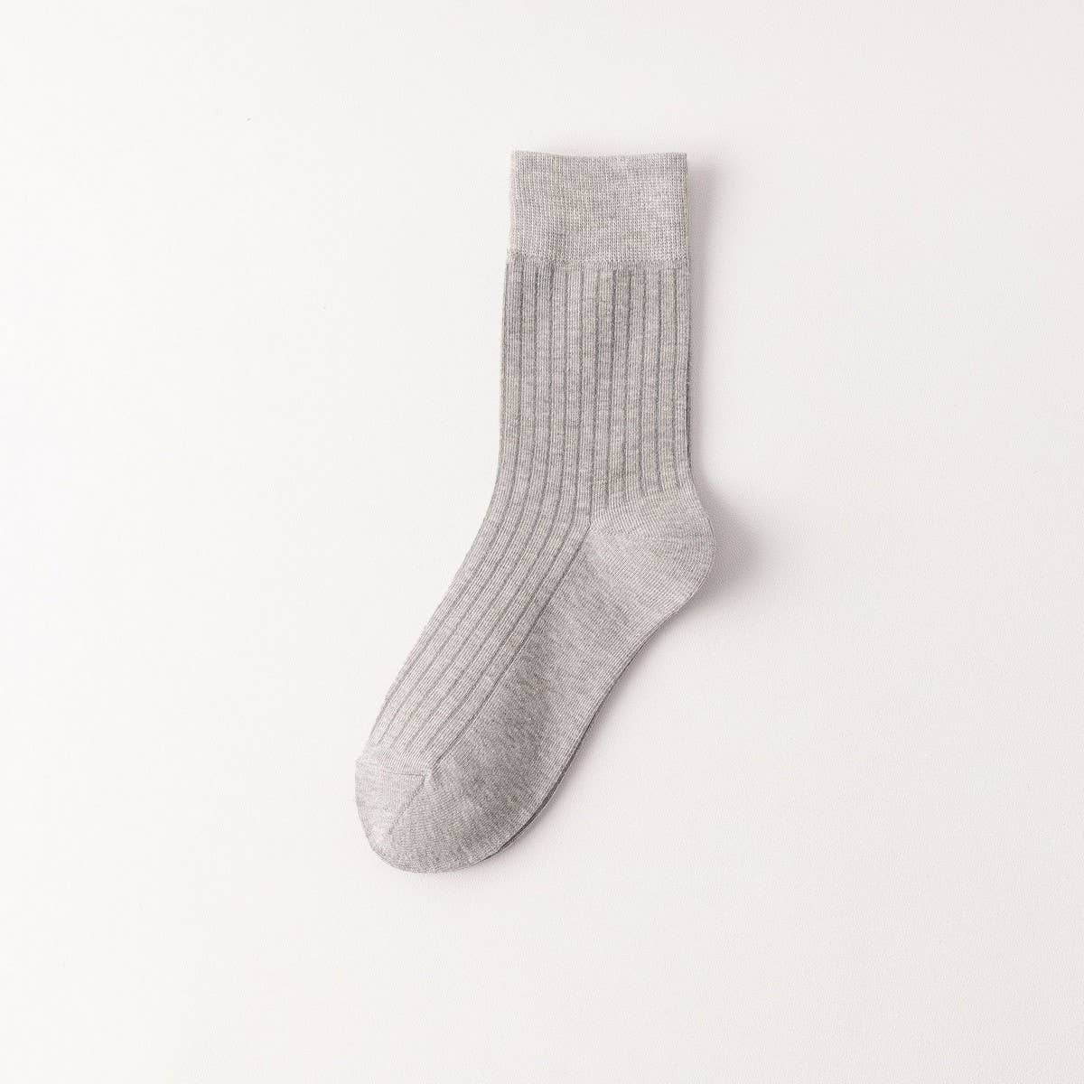 WOMEN SOLID COTTON SLOUCH CREW SOCKS - NINEXIS