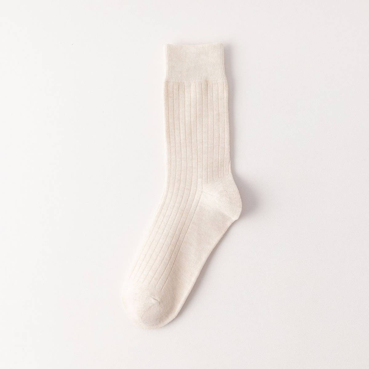 WOMEN SOLID COTTON SLOUCH CREW SOCKS - NINEXIS