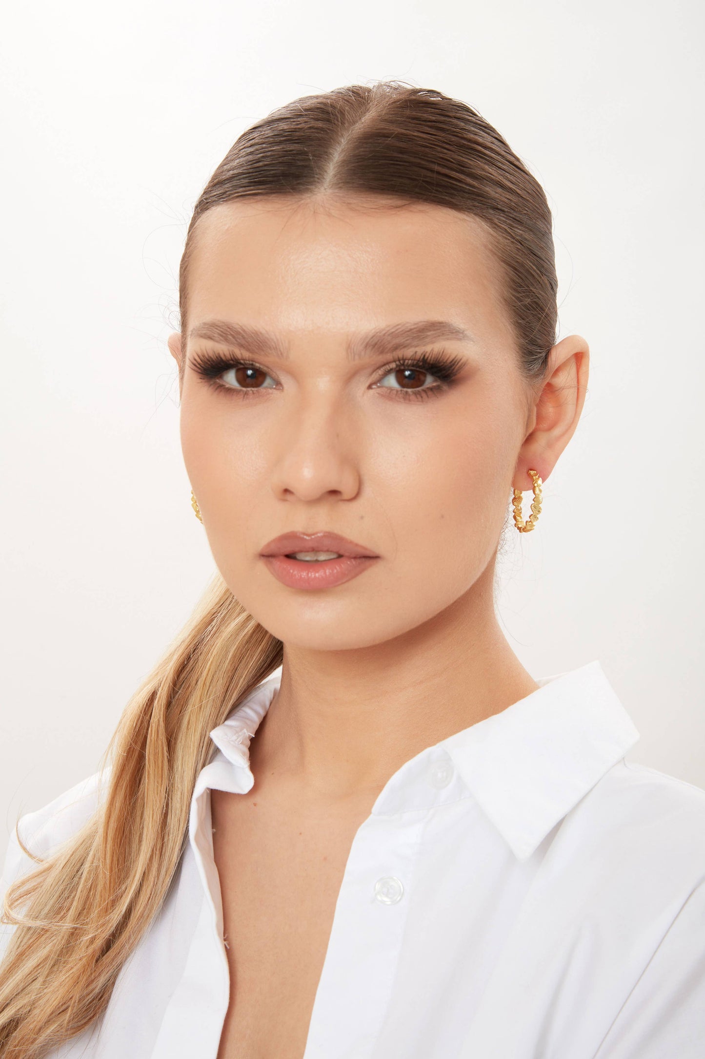 Schmuckoo Berlin - Nugget Hoop Earrings Gold