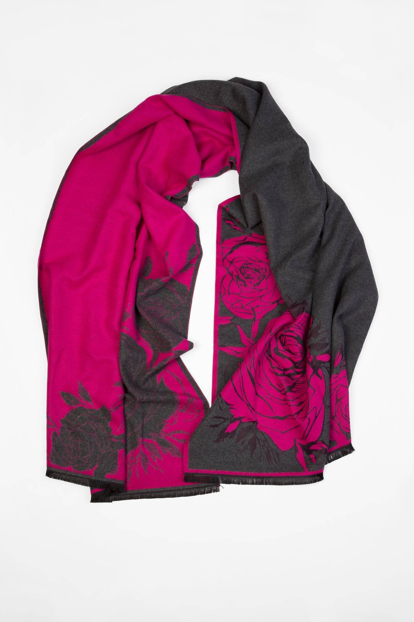 SAACHI - Bold Floral Reversible Scarf