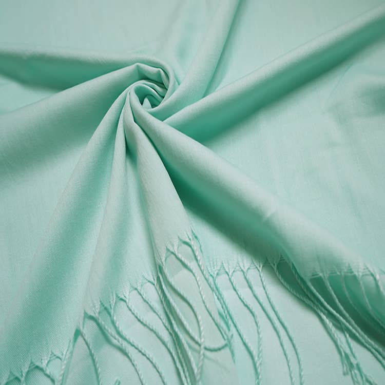Cotton Blend Tassel Pashmina