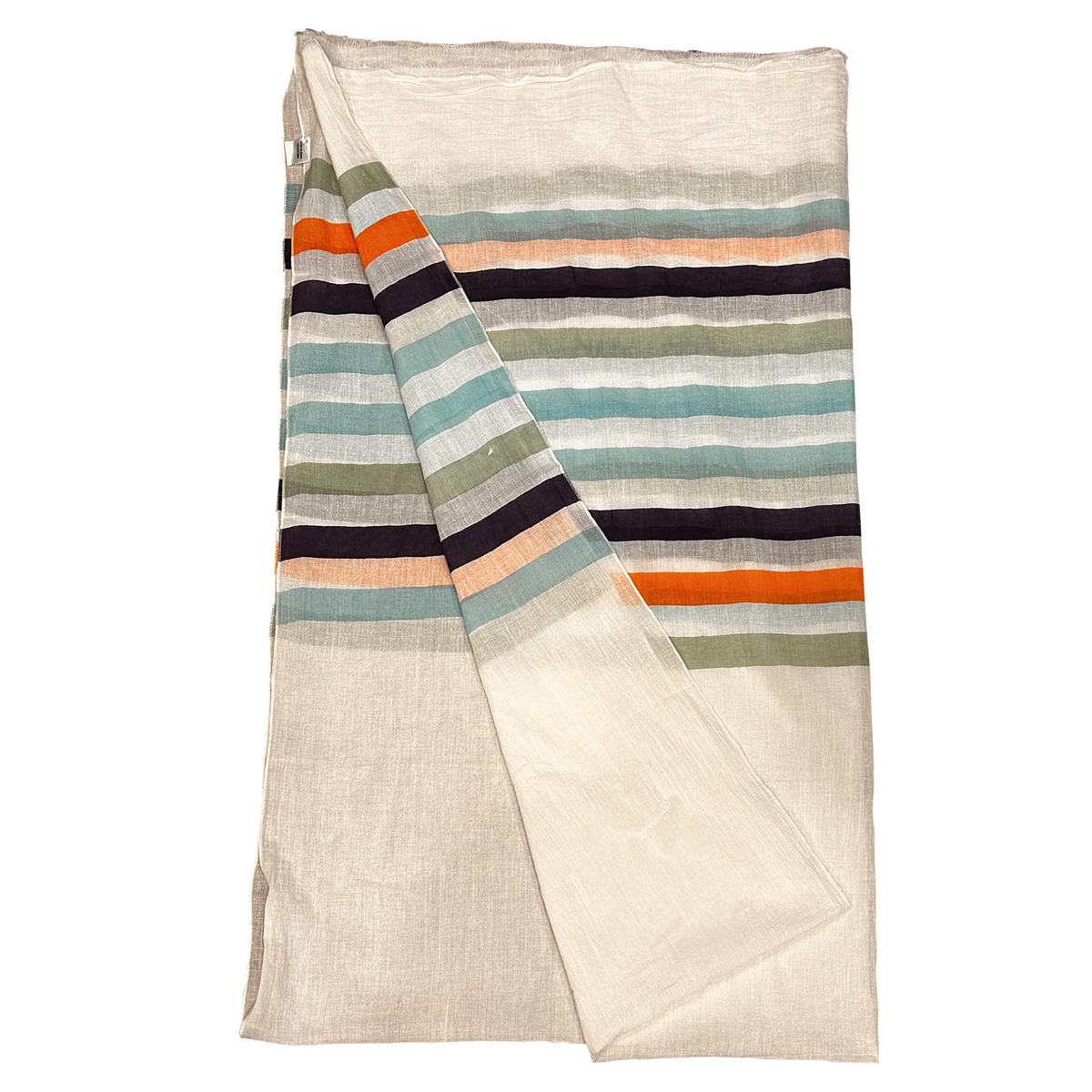Chloe & Lex - Brilliant Stripes Lightweight Pure Cotton Scarf