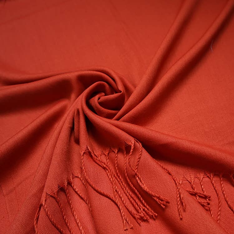Cotton Blend Tassel Pashmina