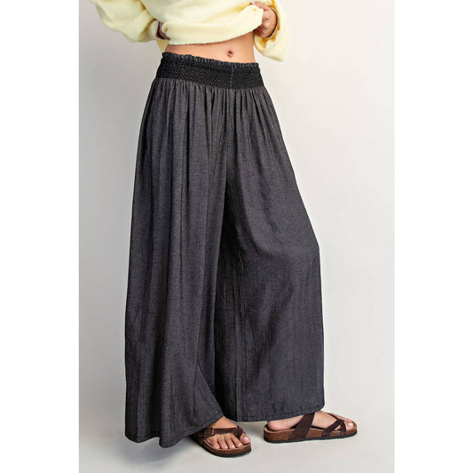 COTIERRA - LINEN-BLEND WIDE PANTS