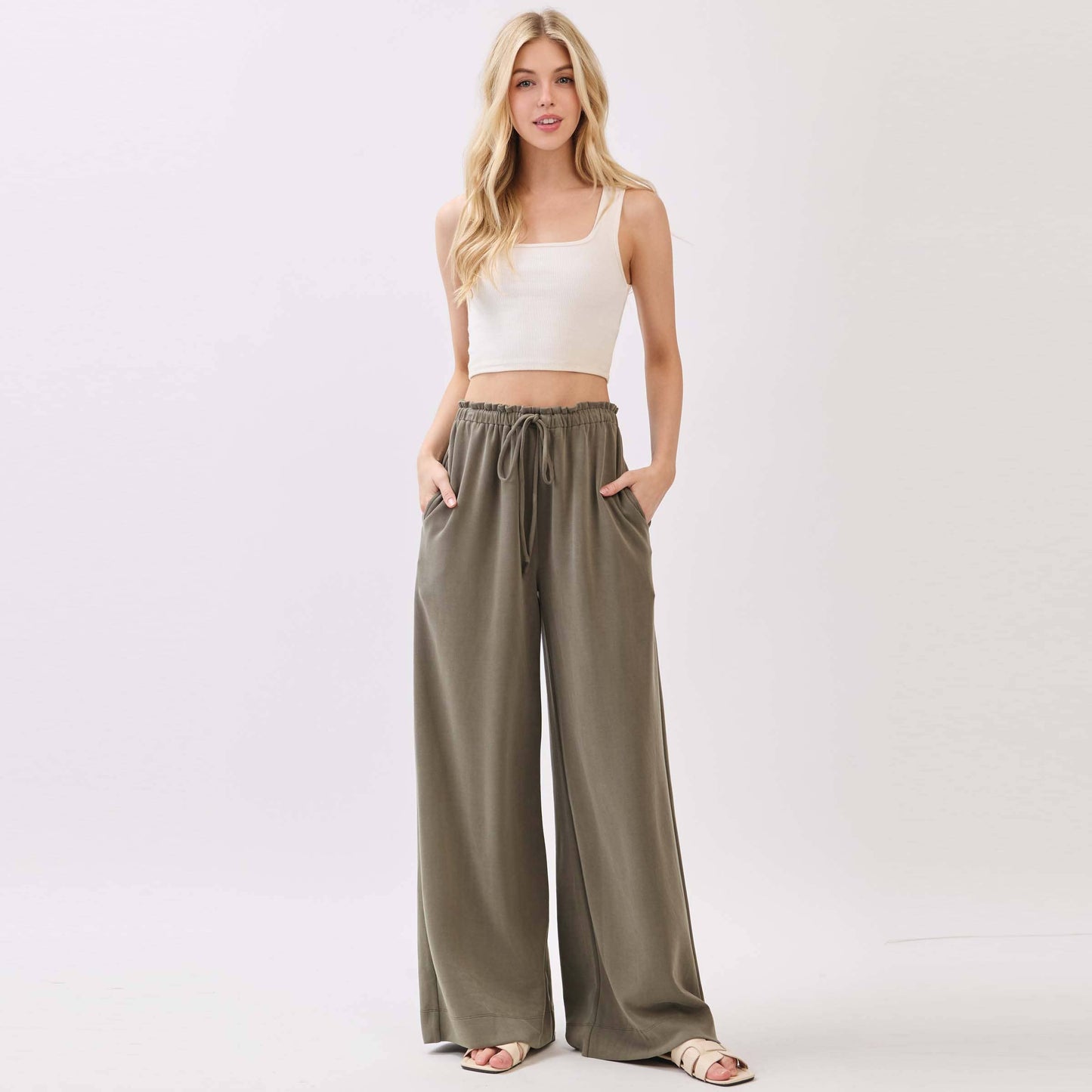 Solid Wide Leg Pants - Final Touch