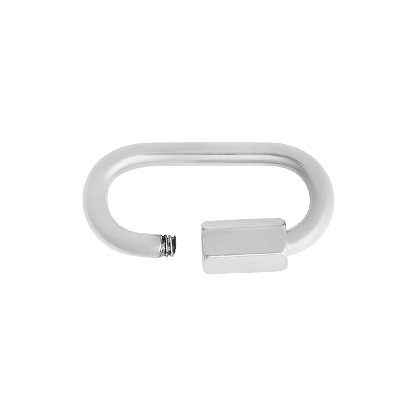 18K Gold PVD Classic Carabiner Charm Holder Clasp