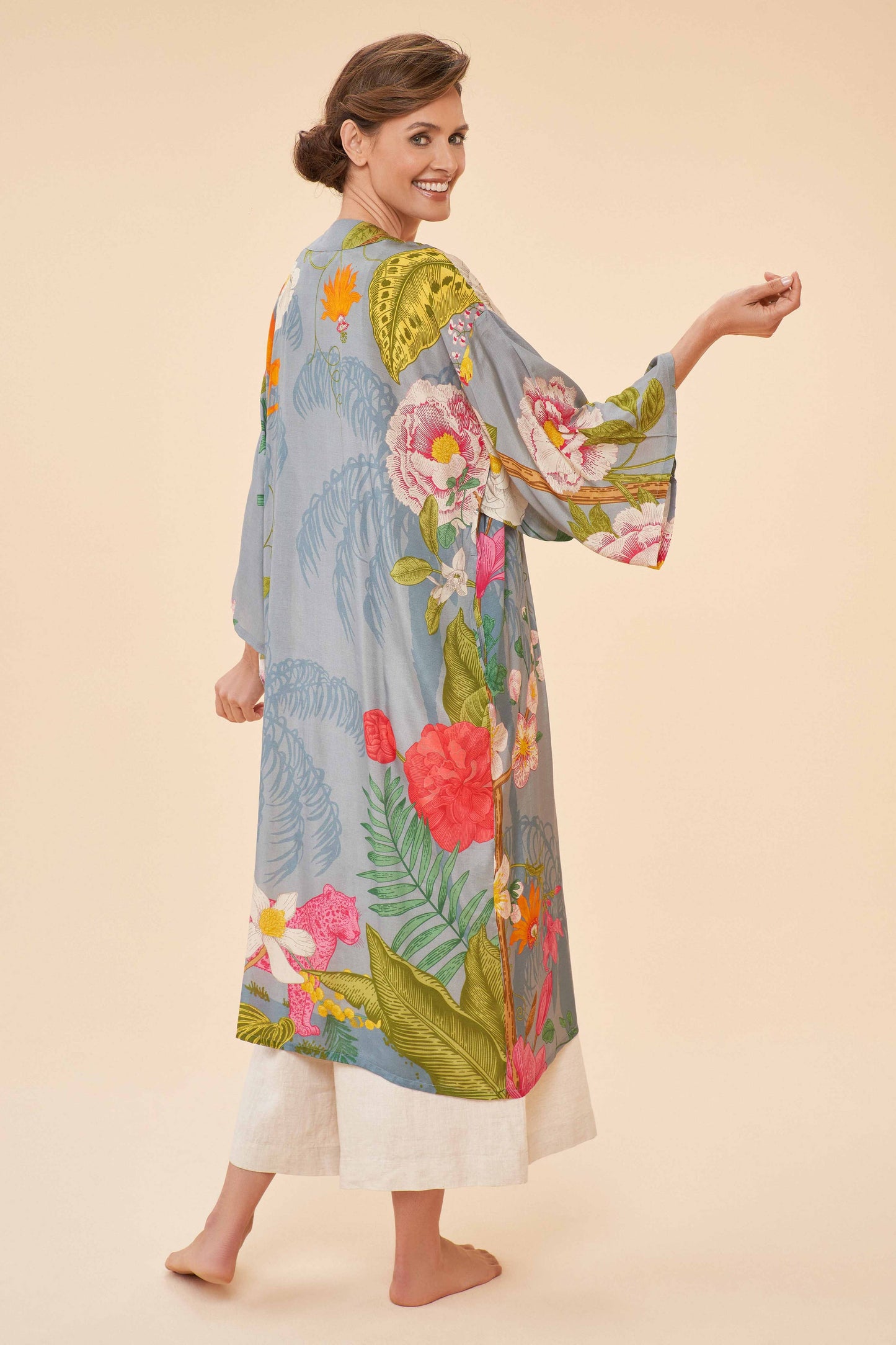 Powder Design inc - Tropical Flora & Fauna Kimono
