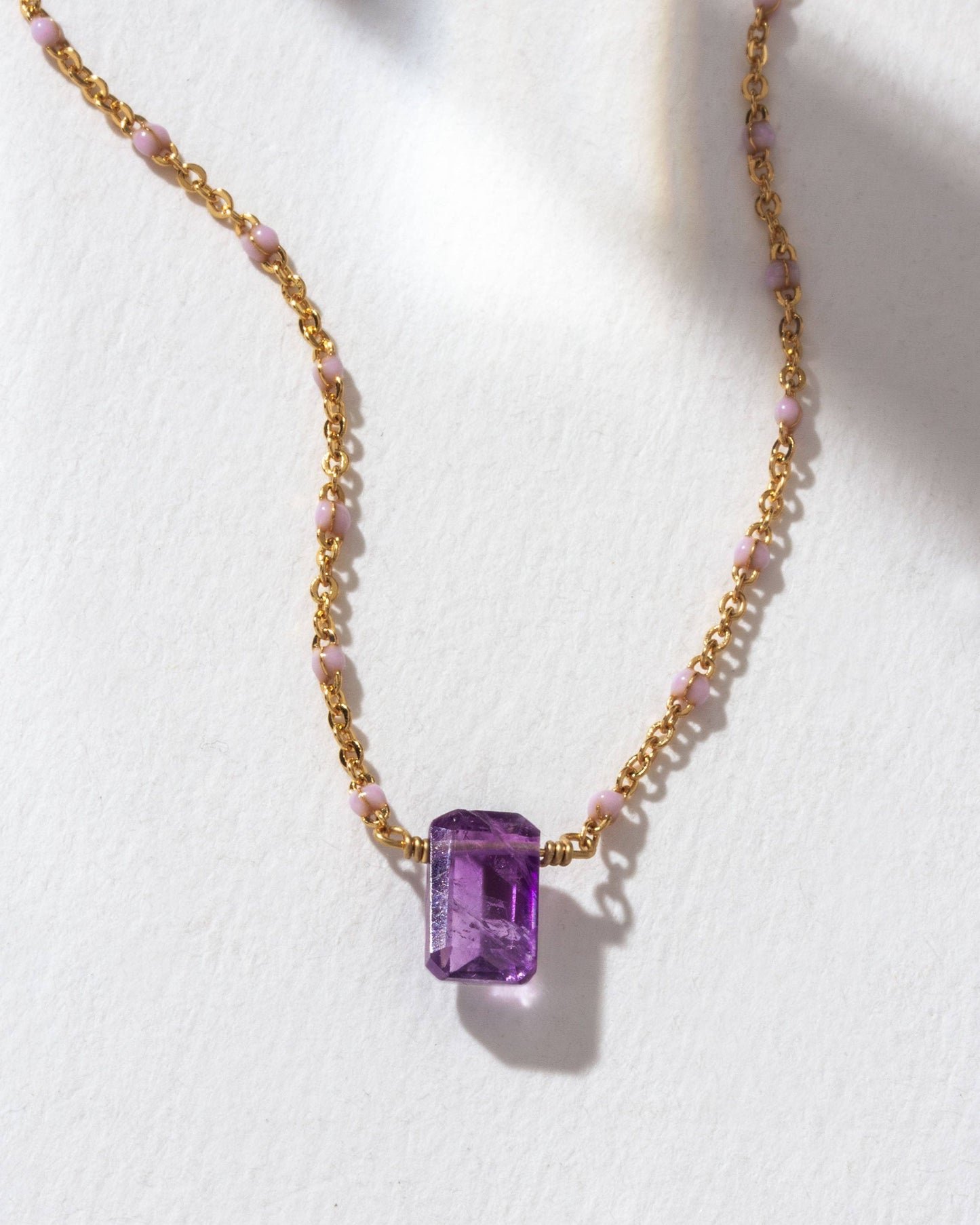 Luna Norte - Prism Gems Birthstone Necklace - February