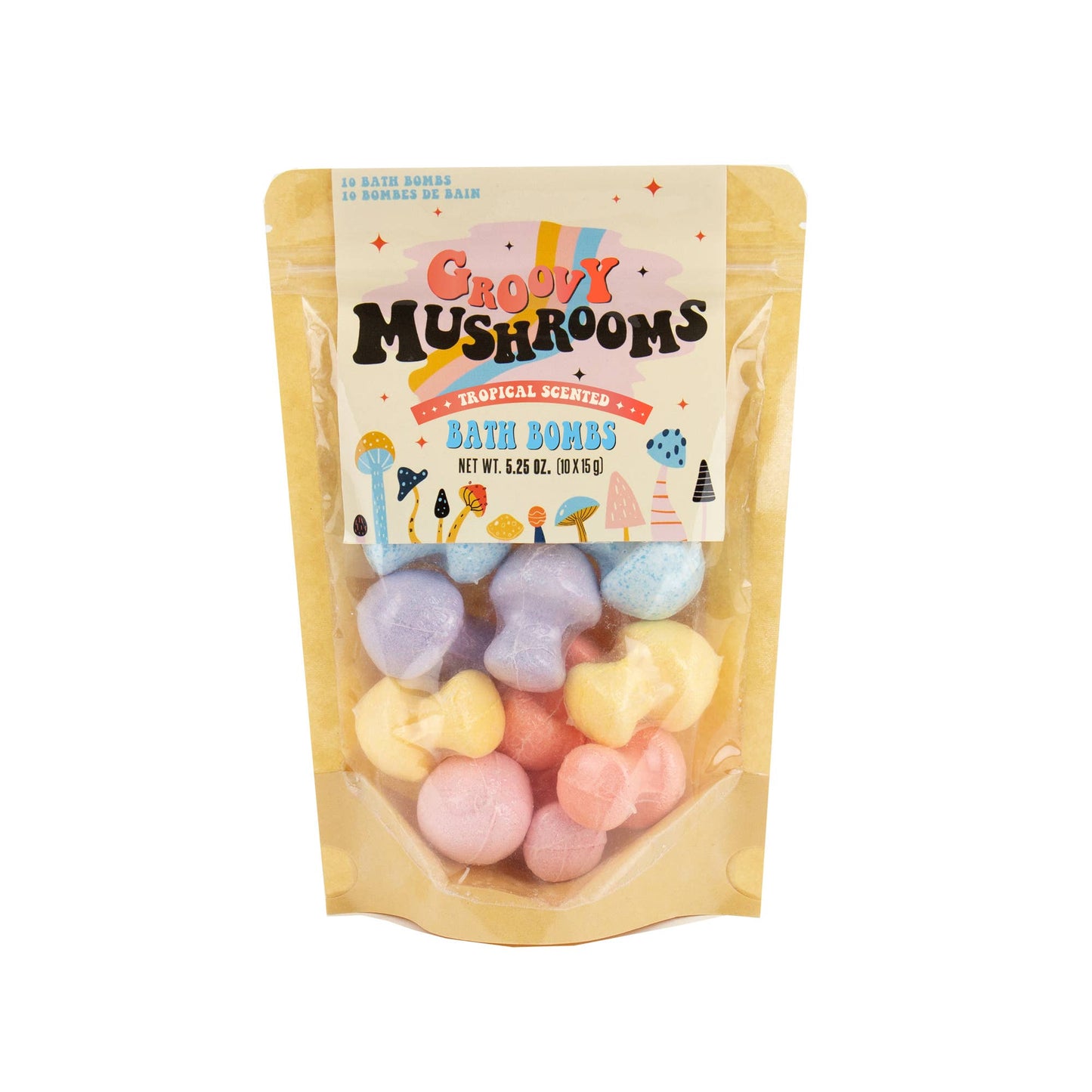 Gift Republic - Groovy Mushroom Bath Bombs (set of 10)