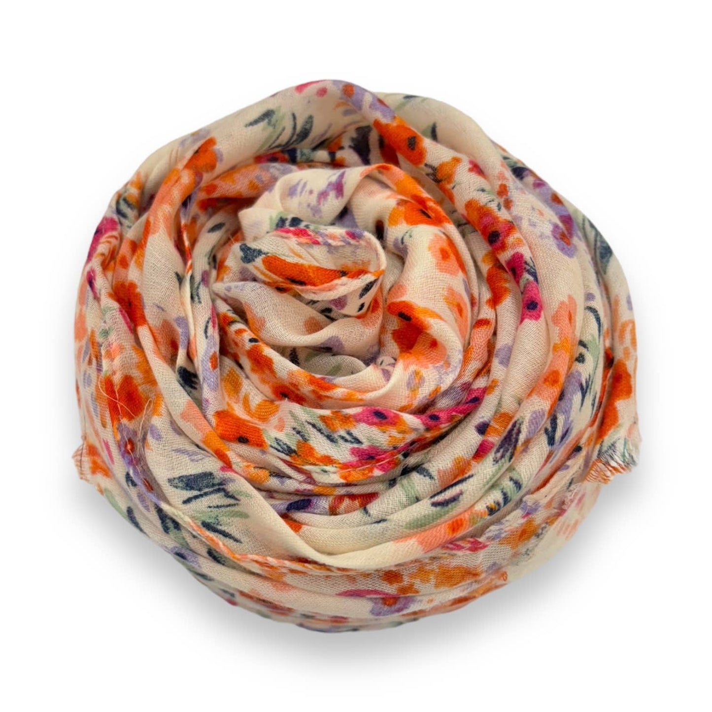 London Scarves - Summer colour Mimosa flower prints on medium weight scarf