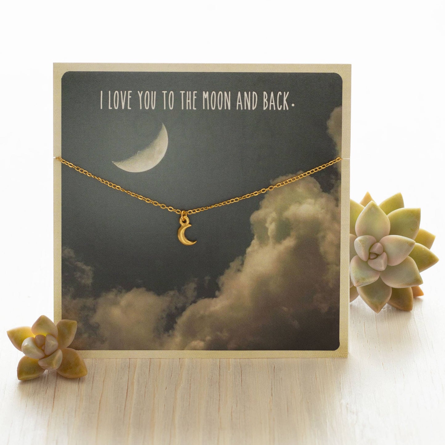 Amano Studio - Carded Gift Necklace - Moon